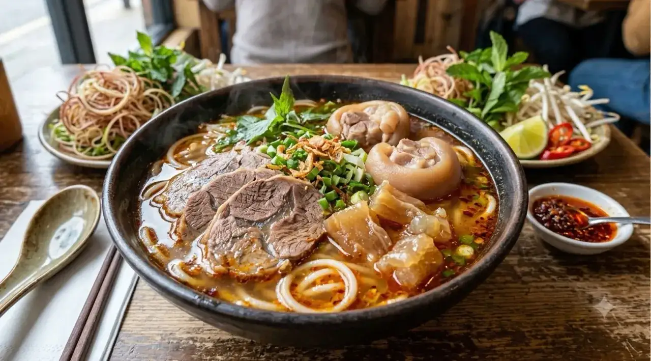 A spread of Pho Cyclo dishes
